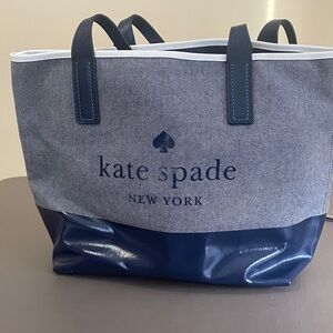 kate spade Navy and Gray Tote Bag